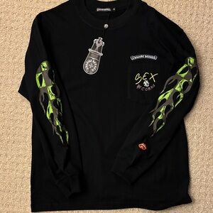 Black Chrome hearts Long Sleeve Shirt